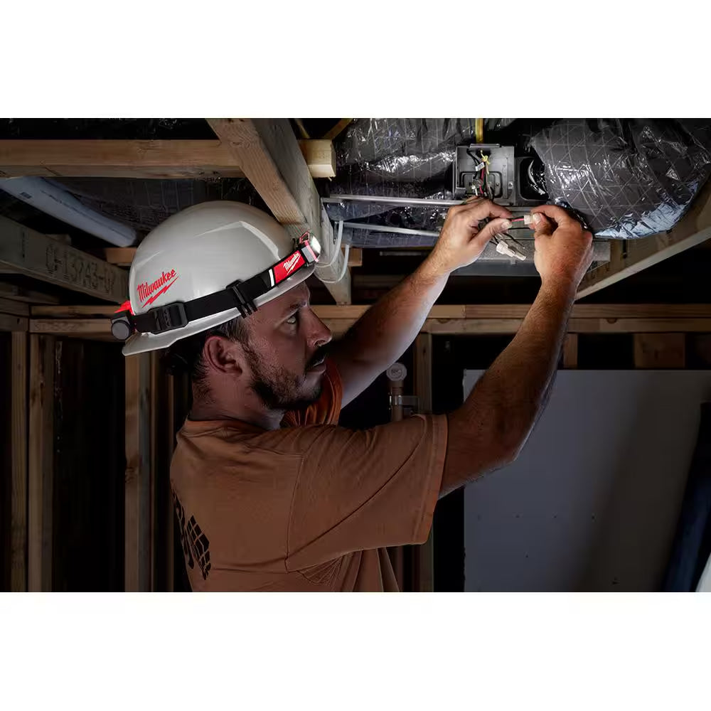 600 Lumens LED REDLITHIUM USB Low-Profile Hard Hat Headlamp