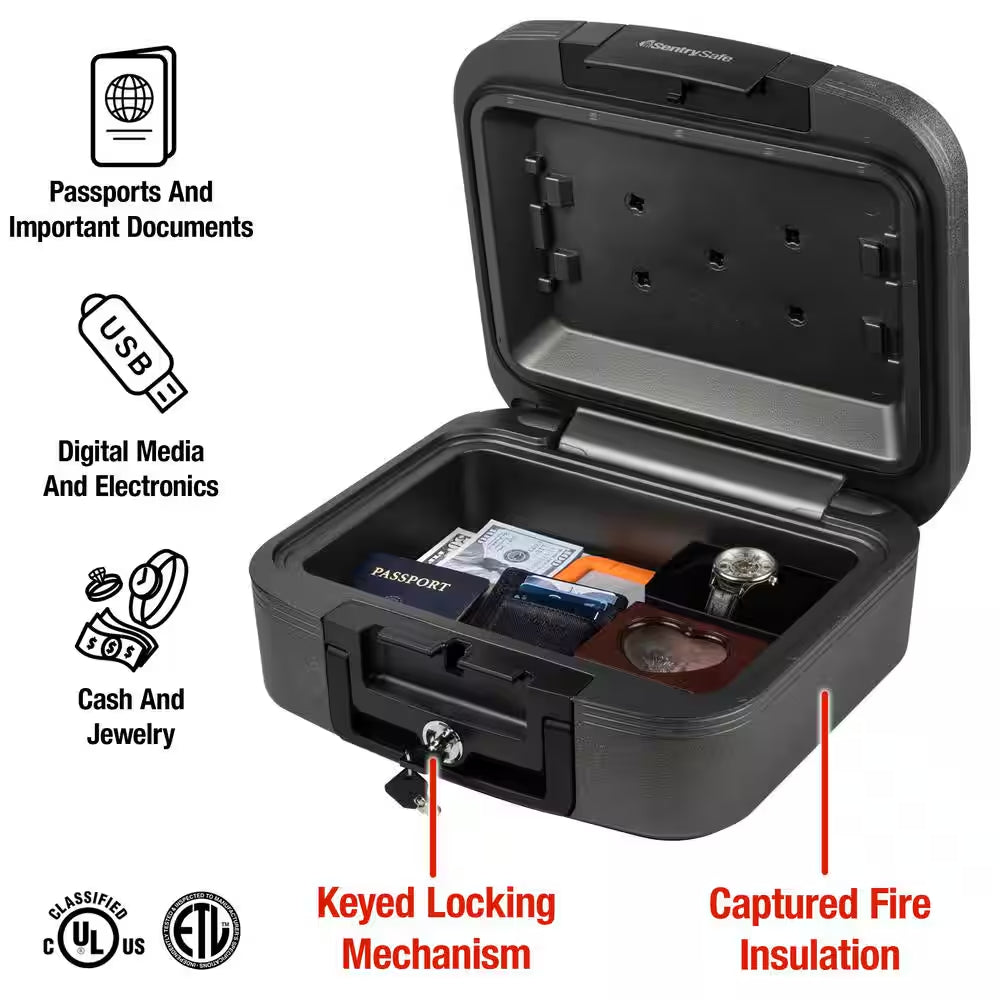 0.28 Cu. Ft. Fireproof & Waterproof Safe Box